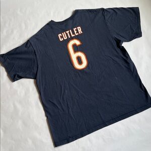 CHICAGO Bears CUTLER Reebok Dark Blue Cotton T-Shirt SZ XL